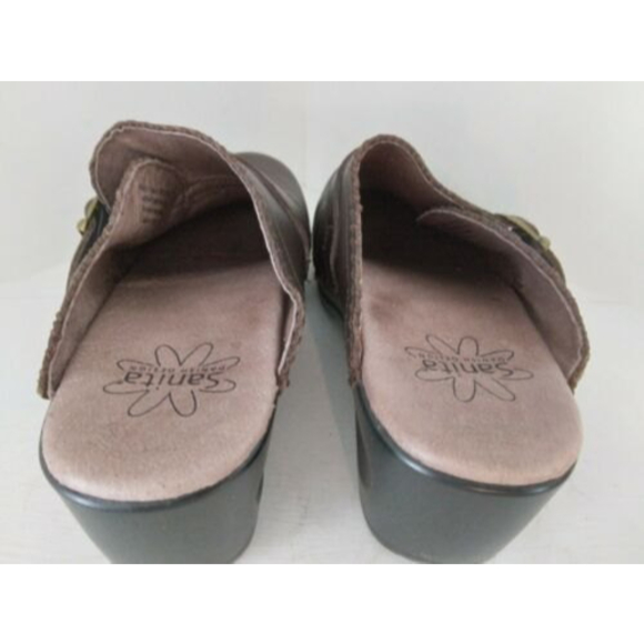 Sanita Daisy Dolce Mule Clog 466451 Brown Leather Womens Size EU 41 US 9.5 - Picture 7 of 9
